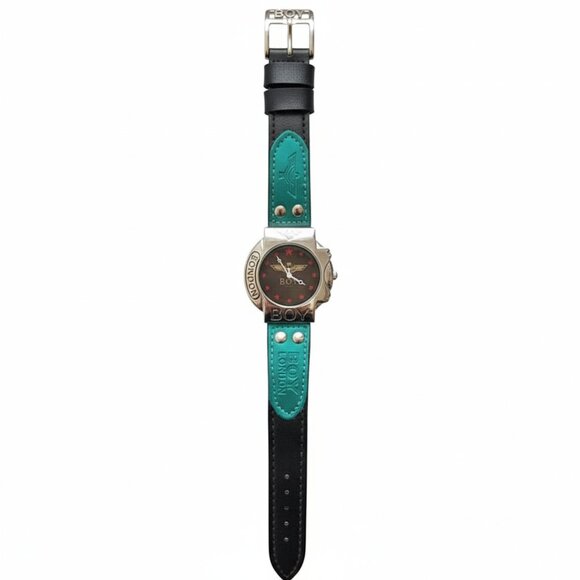 Vintage 90s Boy London Watch Genuine Leather - Picture 1 of 9